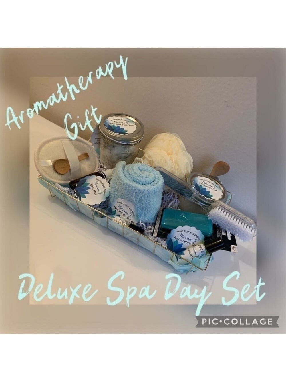 Aromatherapy Deluxe Spa Day self care handcrafted organic bath body hand feet